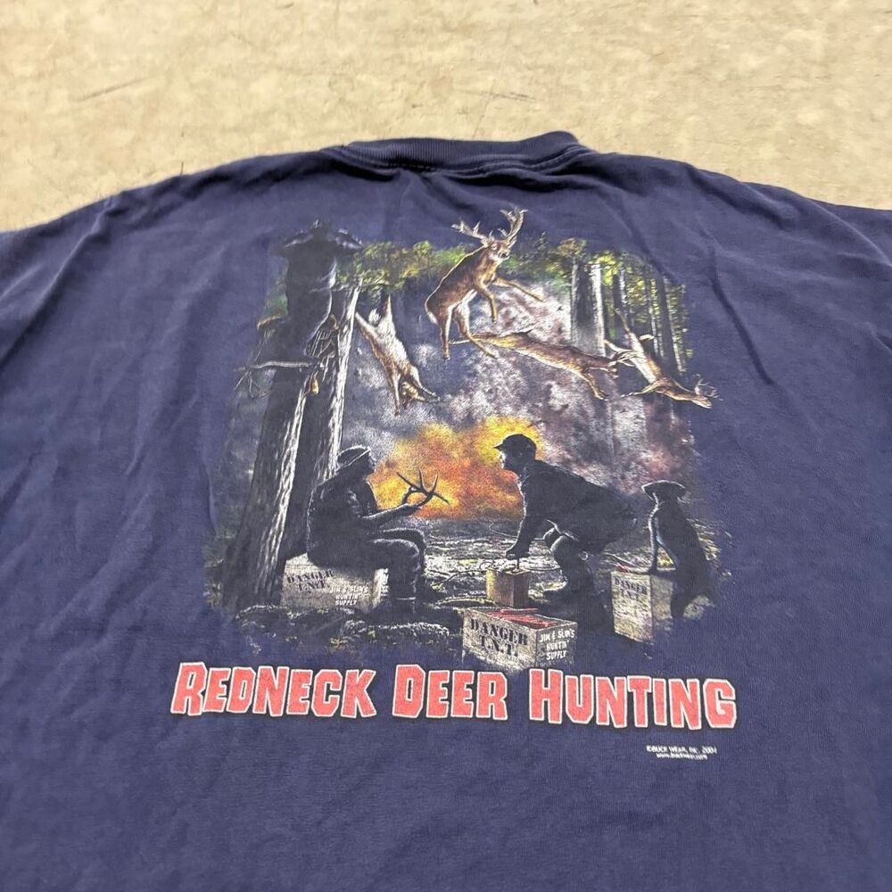 American-vintage Men's Navy and Blue T-shirt